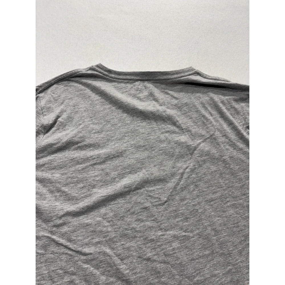 Michael Kors Shirt Mens Large Gray MK Logo Graphic Long Sleeve Crewneck Tee